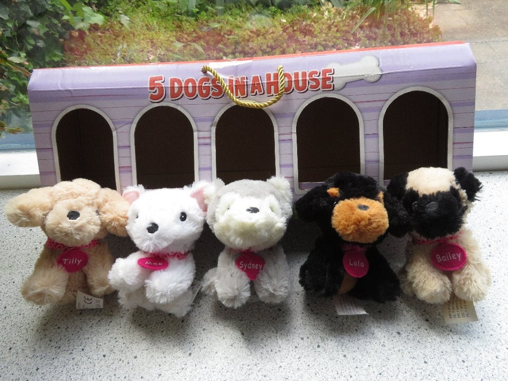 Dogs in House merk ZDT Action Sydney Lola Bailey Max Tilly, Kinderen en Baby's, Zo goed als nieuw, Wasbaar, Meerkleurig, Klein (minder dan 20 cm)