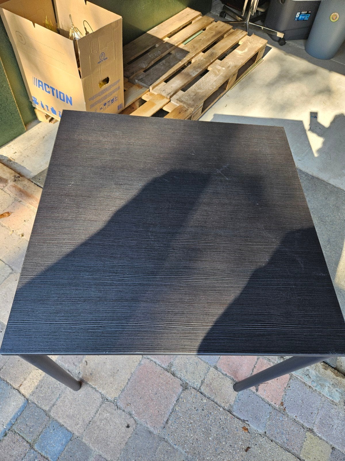 IKEA SANDSBERG Tafel 67x67 cm - Zwart, Ophalen, Gebruikt, Vierkant, Metaal