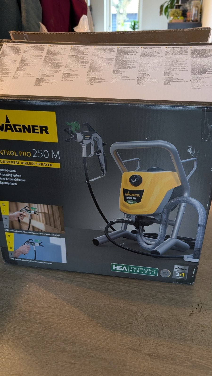 Wagner Control Pro 250 M Verfspuit, Ophalen of Verzenden, Zo goed als nieuw, Verfspuit of Verfpomp