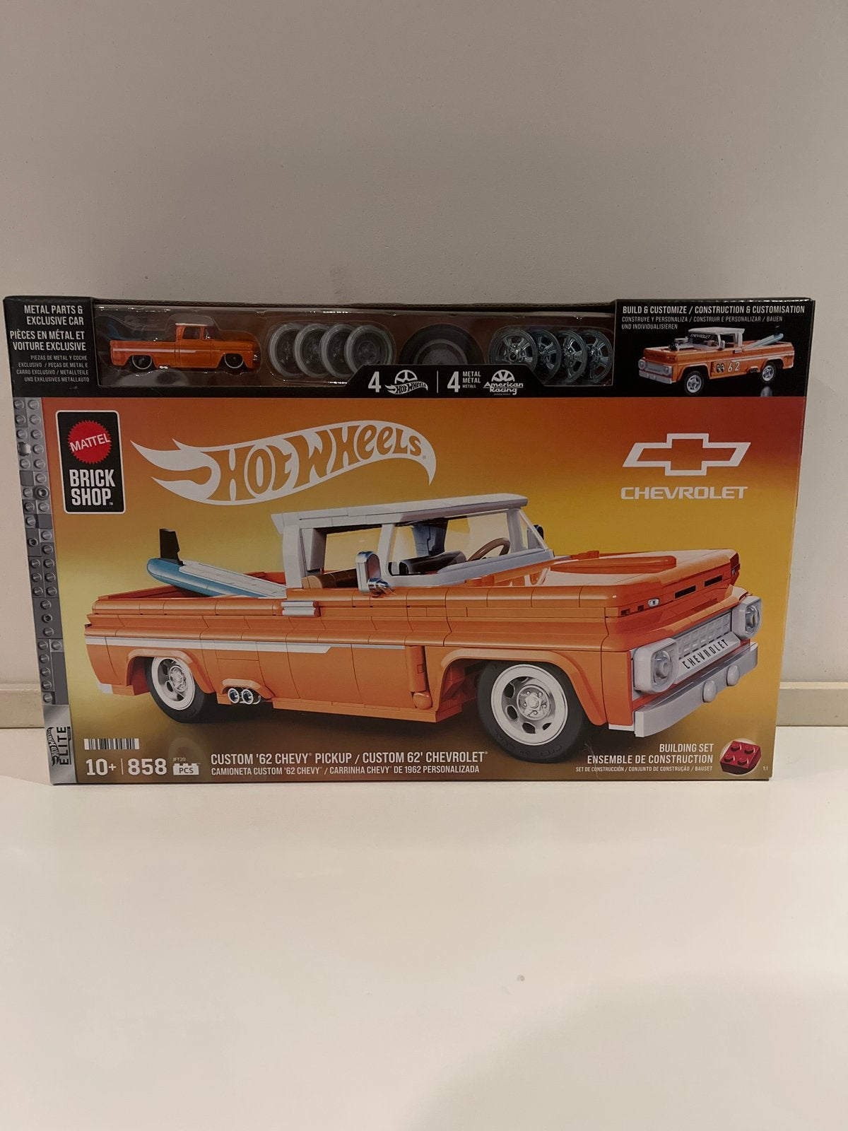 Hot Wheels Chevrolet Custom '62 Chevy Pickup bouwset, Overige merken, Groter dan 1:32, Nieuw, Ophalen of Verzenden