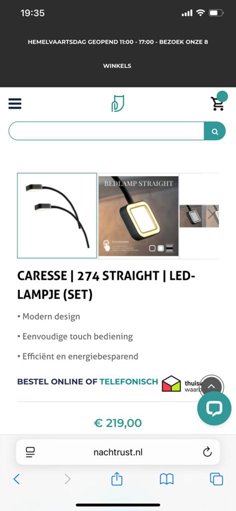 CARESSE | 274 STRAIGHT | LED-LAMPJE (SET) - Nieuw in doos, Ophalen, Zwart, Overige maten, Nieuw
