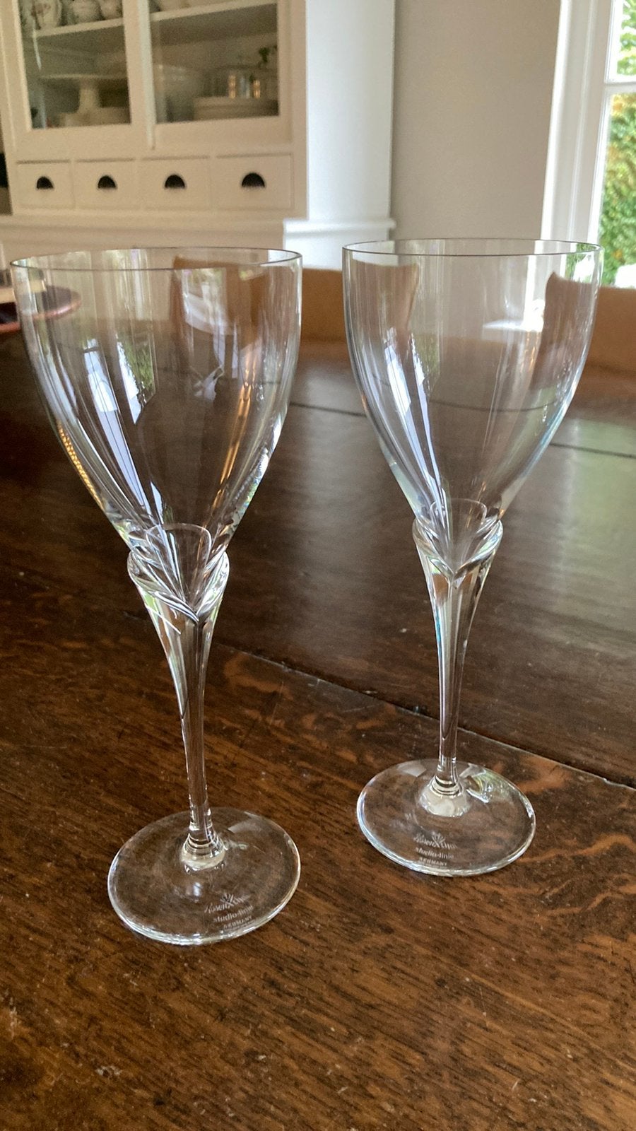 Rosenthal glazen twee 2 Calice kristal tulp, Ophalen, Nieuw, Kristal, Overige typen