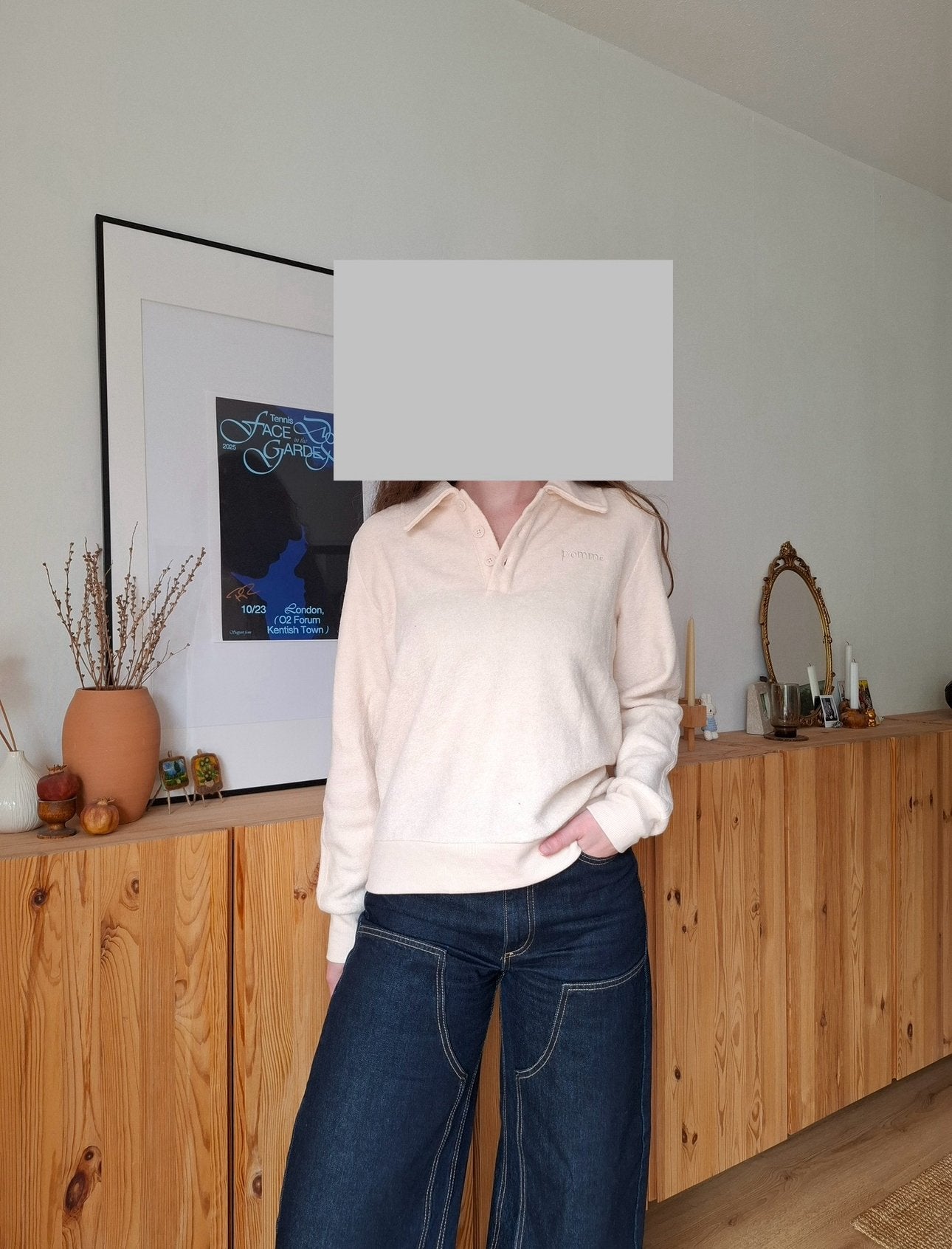 Riviera Terry Shirt | Pomme | Horse riding sweater, Ophalen of Verzenden, Nieuw, Maat 38/40 (M), Blauw