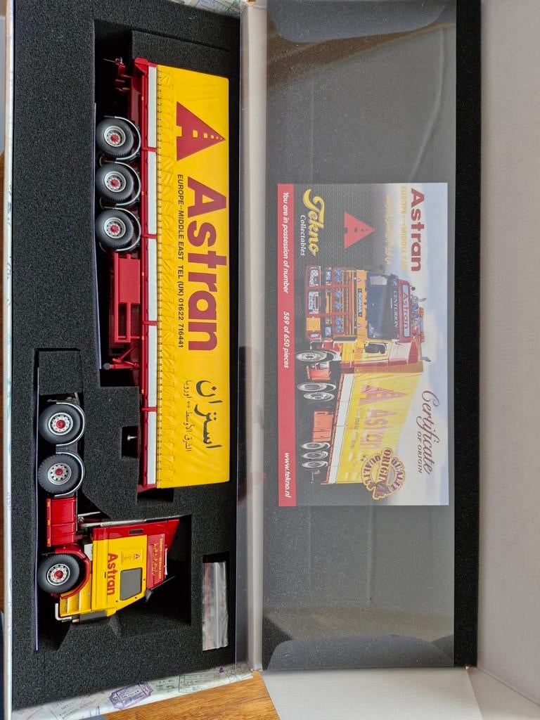 Tekno scania 143 Astran Middle east collectie, Hobby en Vrije tijd, Modelauto's | 1:50, Ophalen of Verzenden, Nieuw, Bus of Vrachtwagen