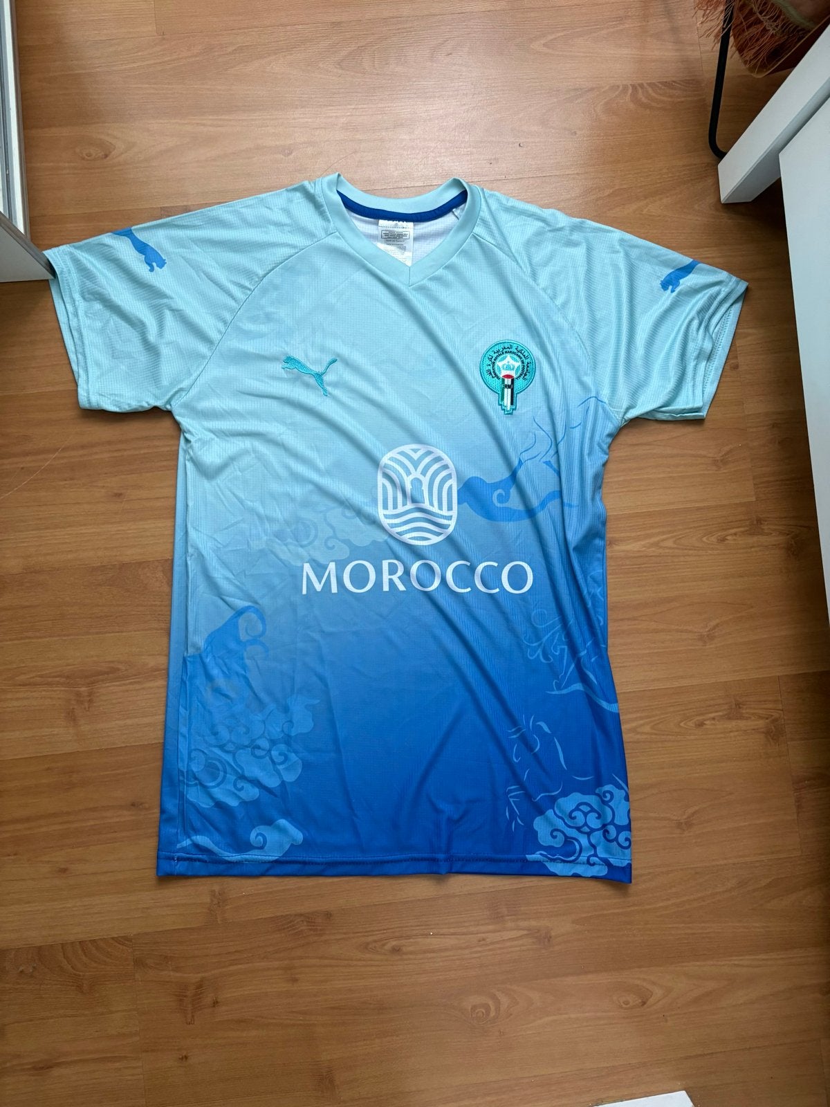 Marokko voetbalshirt Puma - Maat M, Kleding | Heren, Ophalen of Verzenden, Zo goed als nieuw, Voetbal, Maat 48/50 (M)