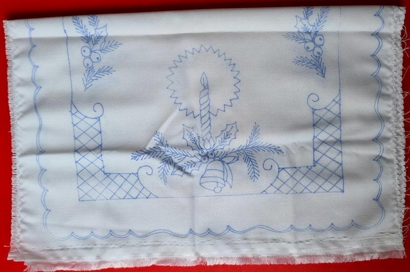 Kerstkleedje om vrij op te borduren, Ophalen, Nieuw, Handborduren, Overige typen