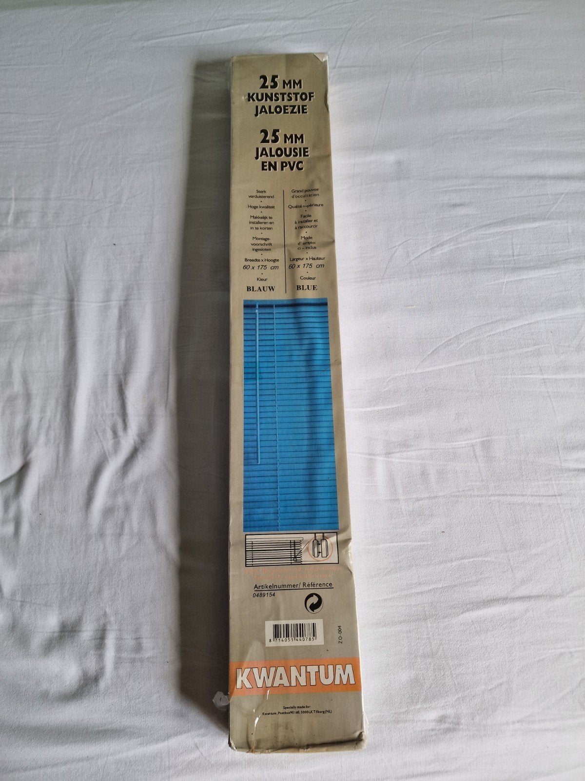 Nieuwe kunststof jaloezie blauw 25 mm, Ophalen of Verzenden, Blauw, Jaloezie, Kunststof