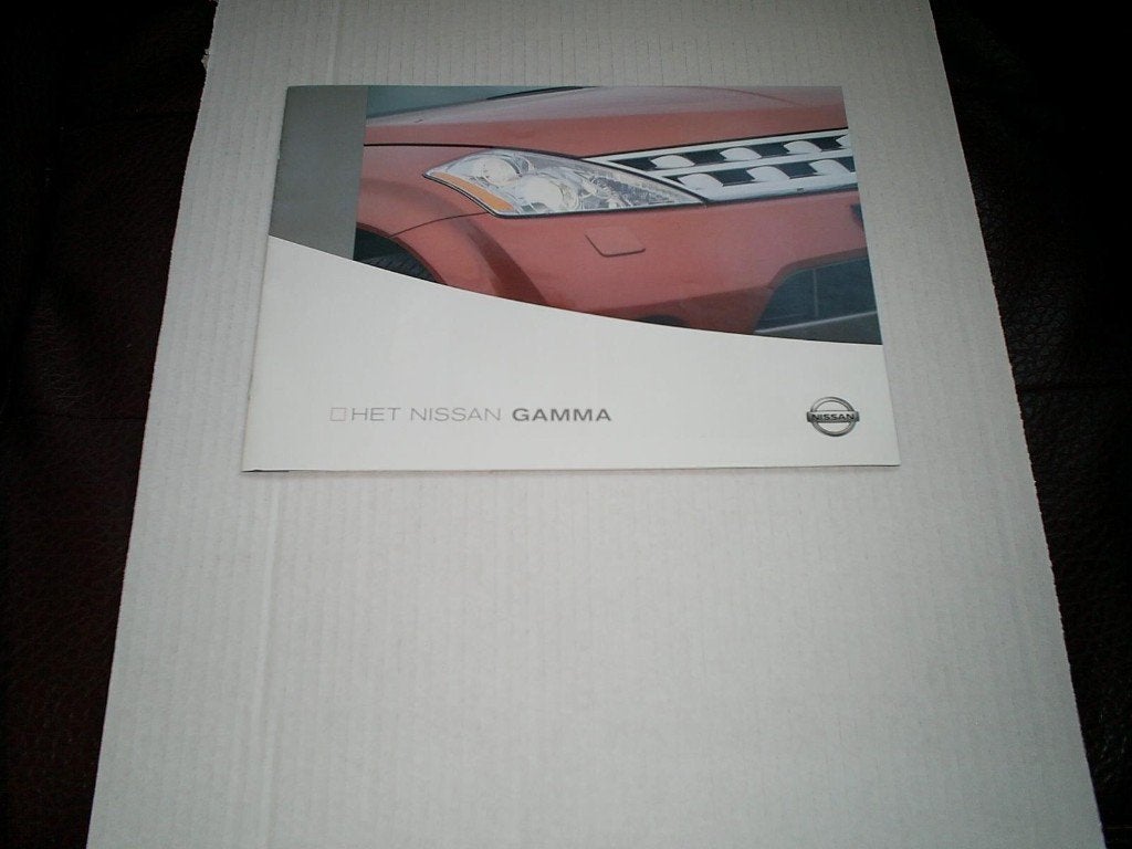 Het Nissan Gamma Alle Modellen oa 350 Z [ 2 / 2005 20 pag., Verzenden, Zo goed als nieuw, Nissan