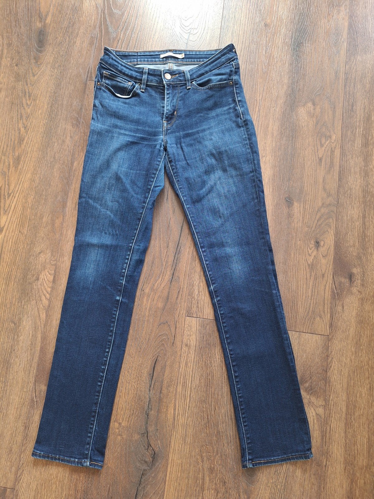 Levi's 712 Slimfit Jeans W27/L32 - Donkerblauw, Blauw, Ophalen of Verzenden, W27 (confectie 34) of kleiner, Gedragen