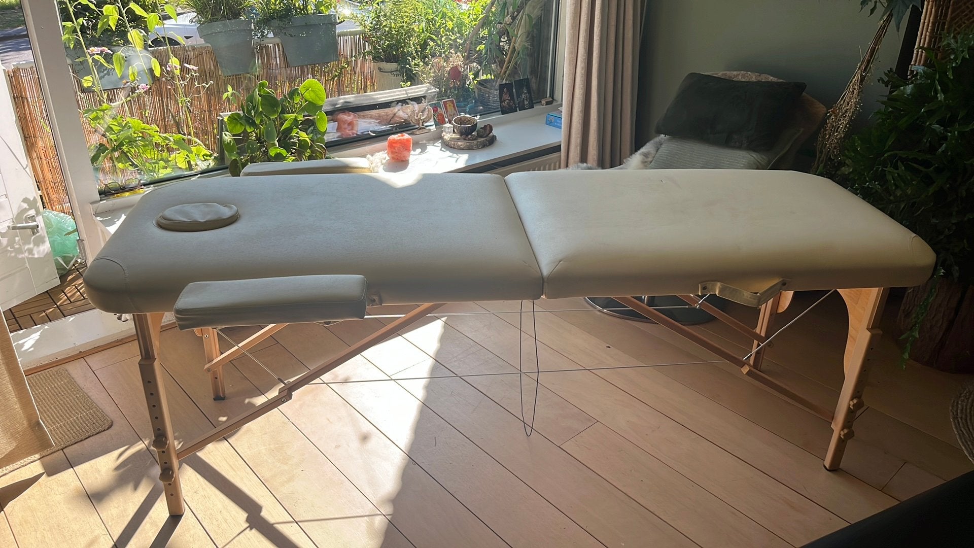 Mssagetafel 195x65 opvouwbaar, Ophalen, Zo goed als nieuw, Massagetafel