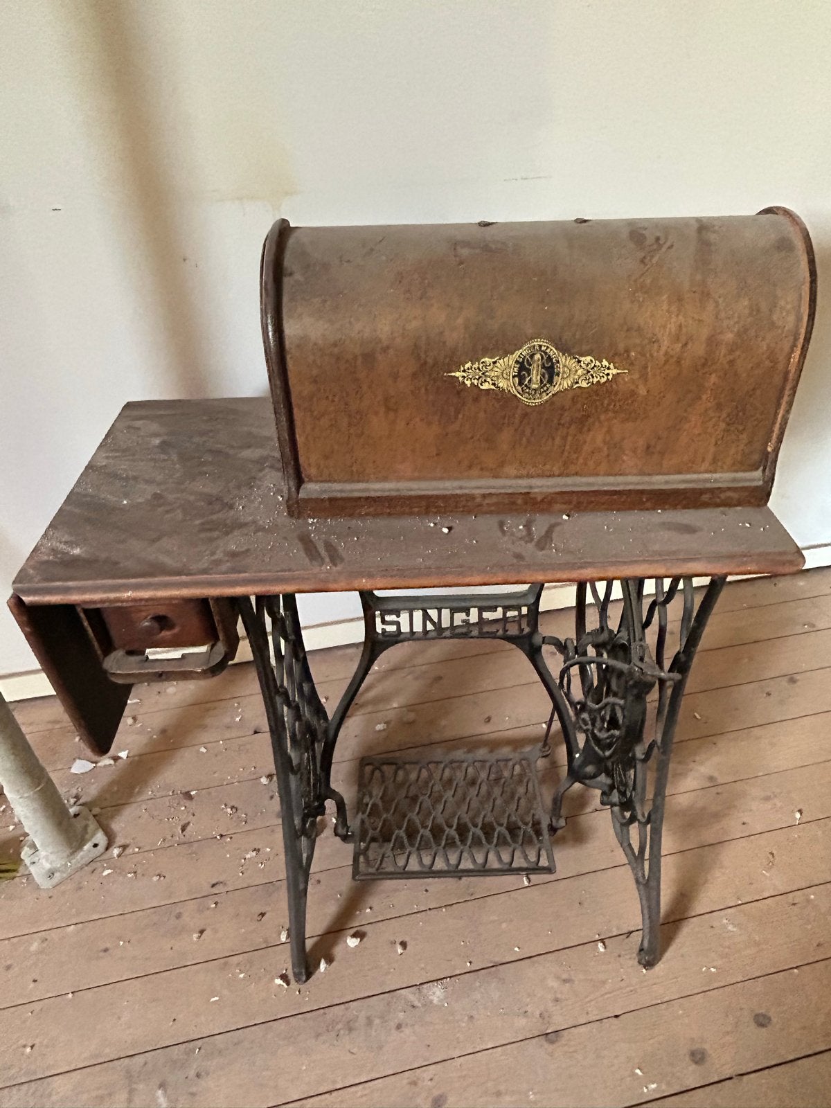 Antieke Singer Naaimachine, Antiek en Kunst, Ophalen