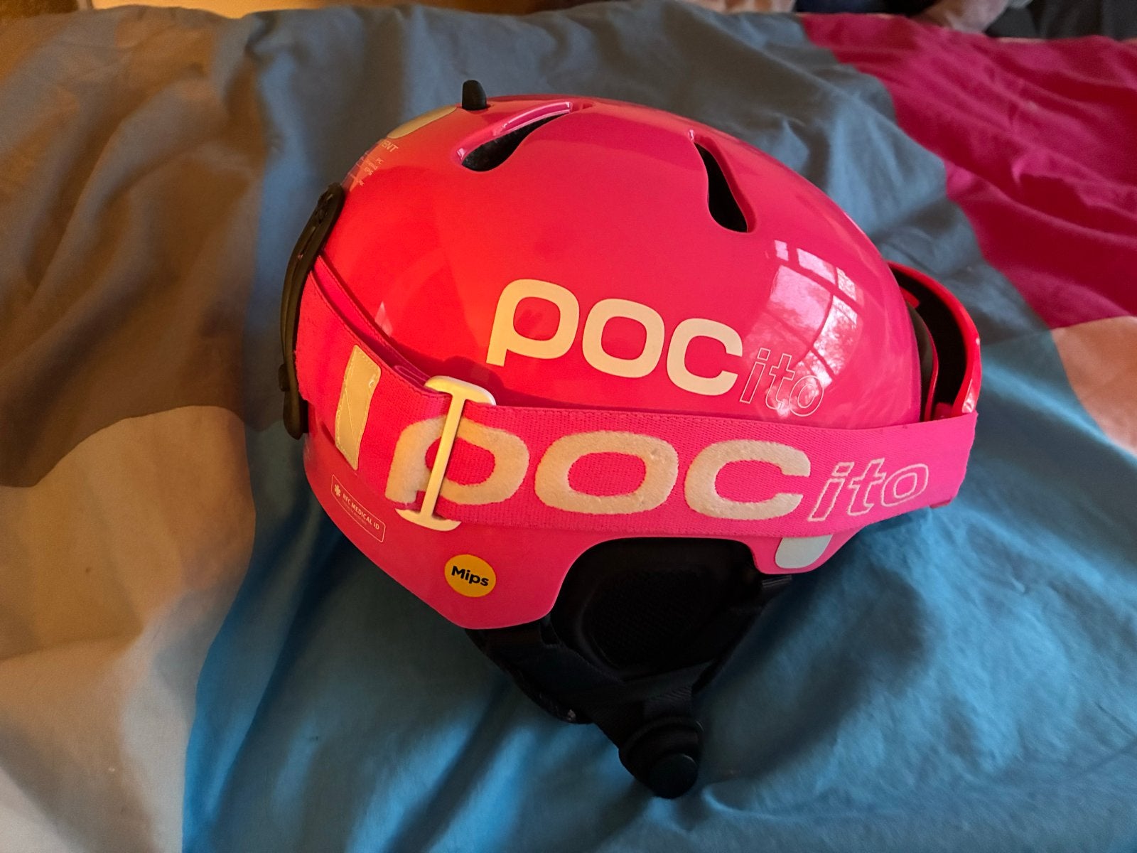 POC Ito junior Skihelm Roze/Wit - Maat 51-54, Overige typen, Zo goed als nieuw, Skiën, Ophalen