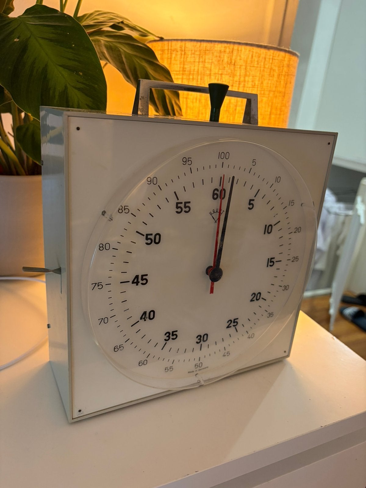 vintage HAUPT laboratorium-/tijdmeetklok uit Duitsland, Gebruikt, Vintage, Overige typen, Ophalen of Verzenden