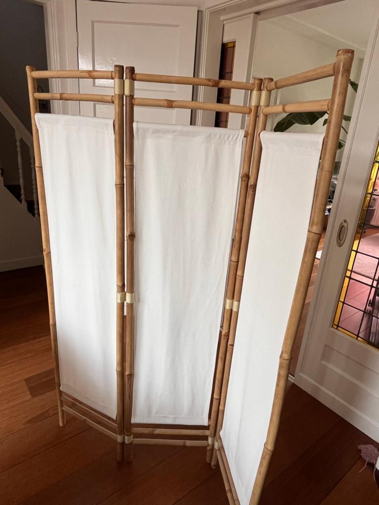 Prachtig bamboe/houten kamerscherm, Huis en Inrichting, Ophalen, Zo goed als nieuw