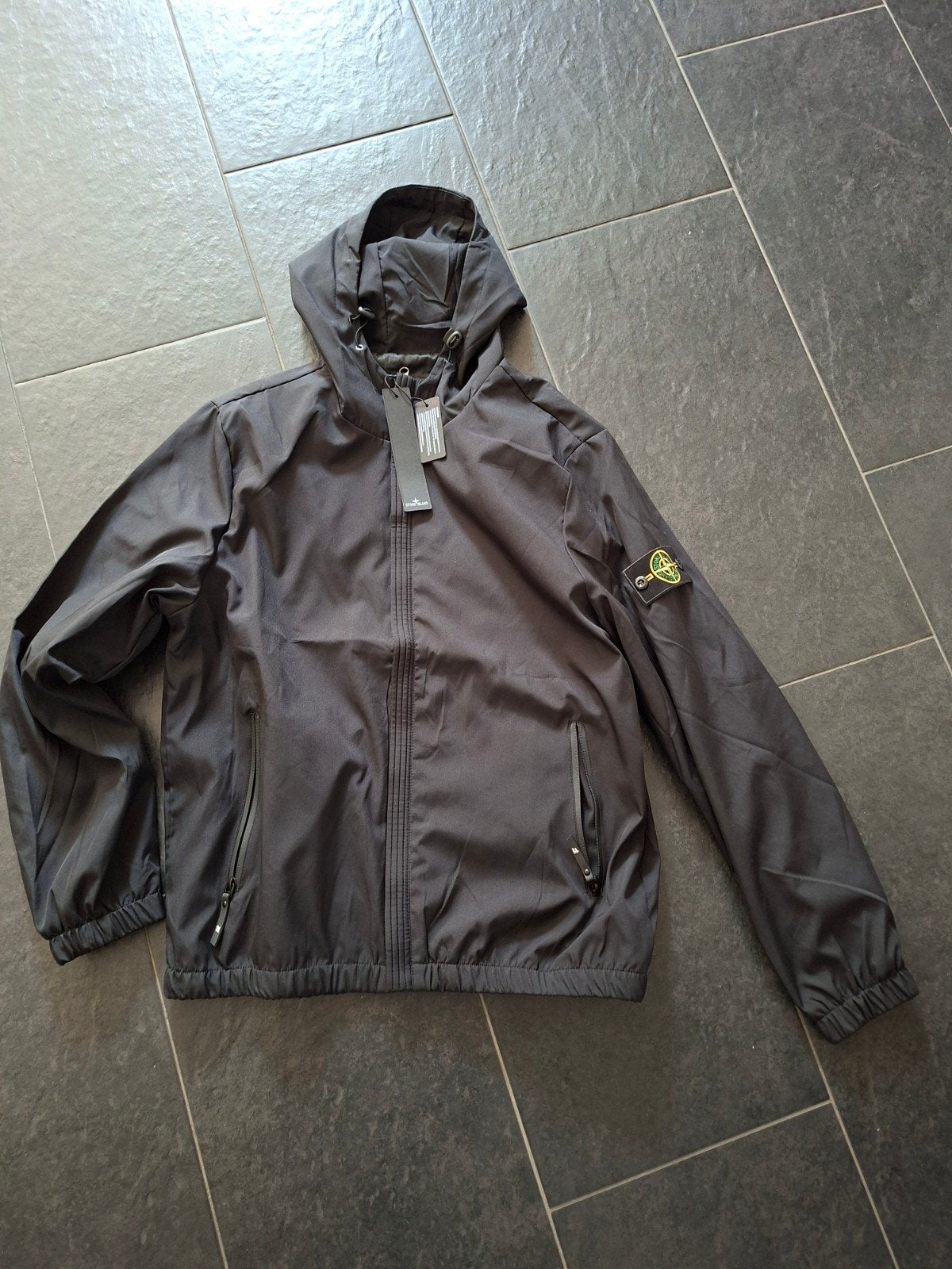 Stone Island Soft Shell-R Jas Zwart Maat XL, Zwart, Ophalen of Verzenden, Stone Island, Maat 56/58 (XL)