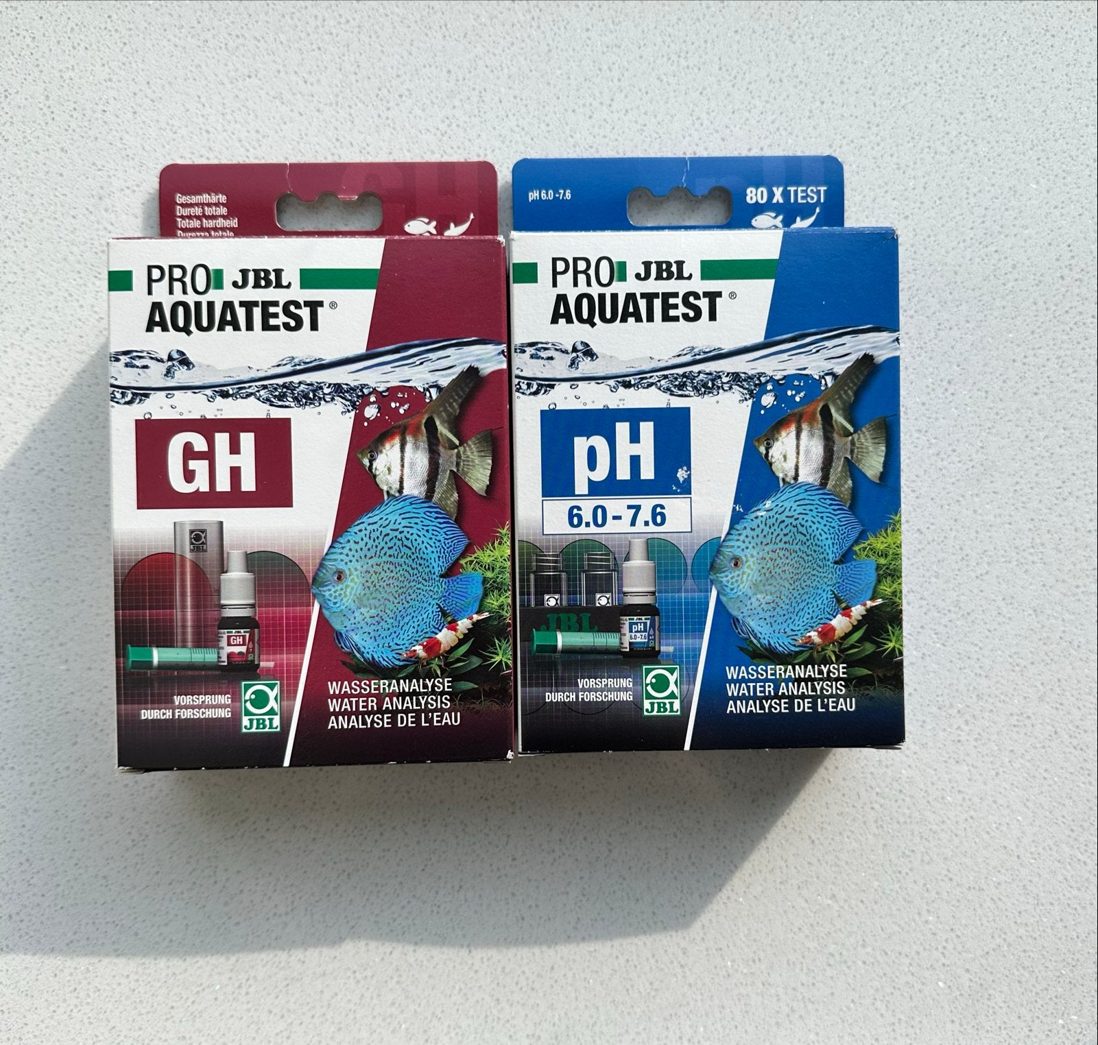 JBL ProAquatest GH en pH testsets, Dieren en Toebehoren, Ophalen of Verzenden, Zo goed als nieuw, Overige typen, JBL