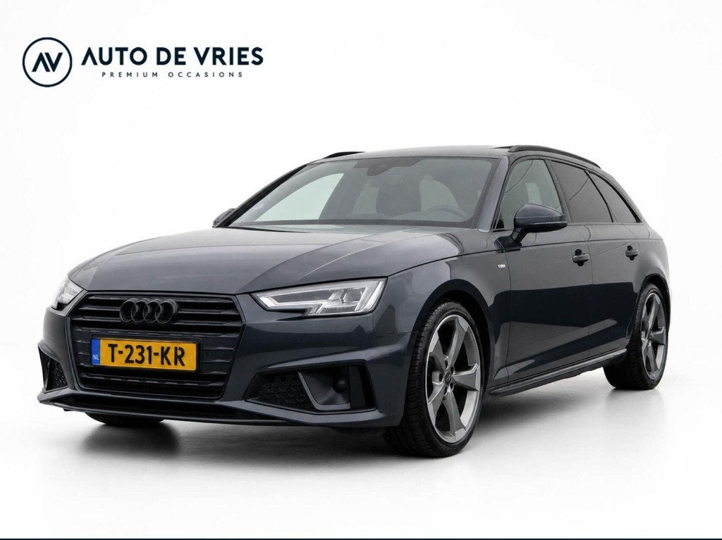 Audi A4 Avant 40 TFSI 190pk S-Line Black Edition | Panoramad, Auto's, Audi, Gebruikt, A4, Leder, 84 €/maand