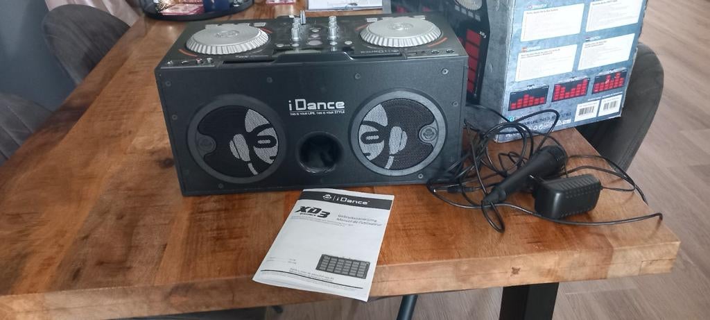 iDance XD3 Home Party Speaker met DJ-set en microfoon, Ophalen of Verzenden, Gebruikt, Dj-set, Overige merken