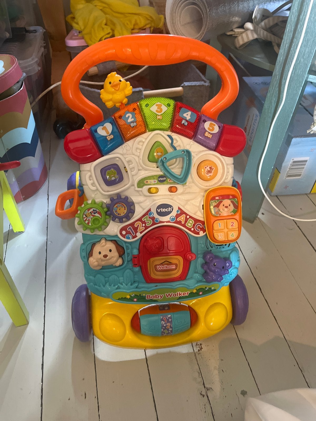 VTech Baby Walker - Loopwagen met activiteitenpaneel, Kinderen en Baby's, Speelgoed | Babyspeelgoed, Ophalen of Verzenden, Gebruikt