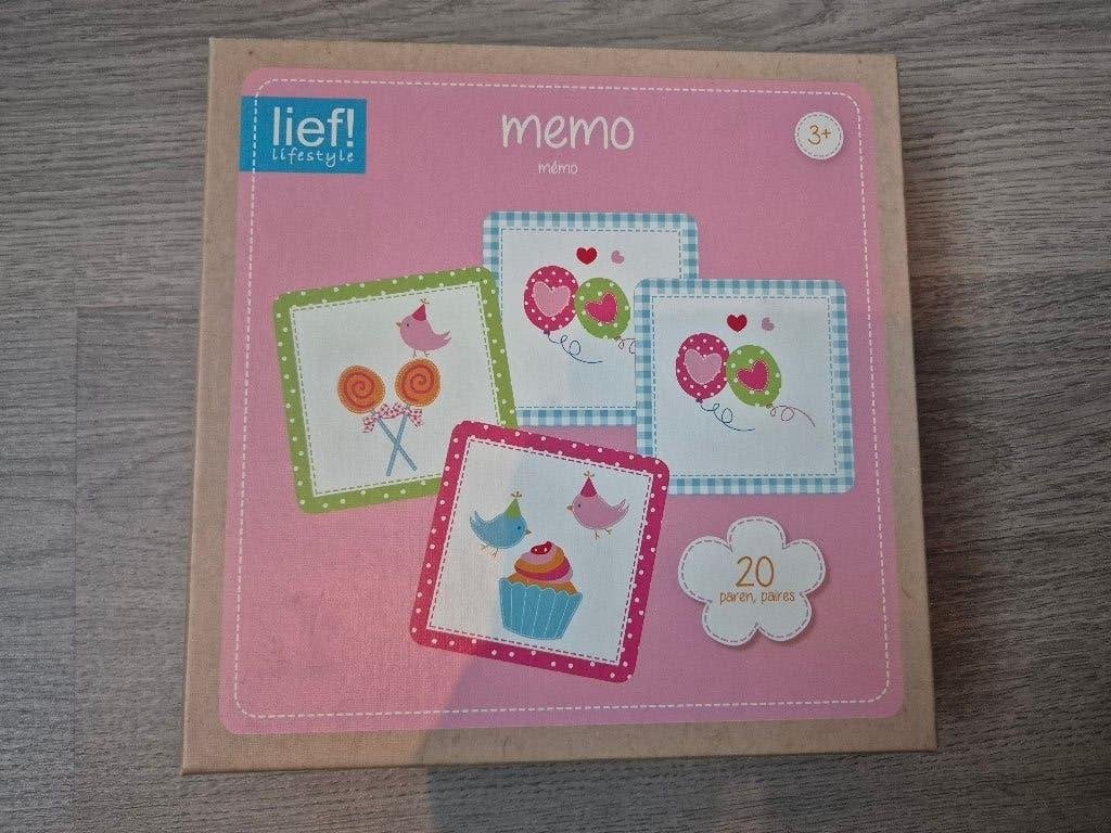 Lief! Memo Geheugenspel roze, Ophalen of Verzenden, Zo goed als nieuw