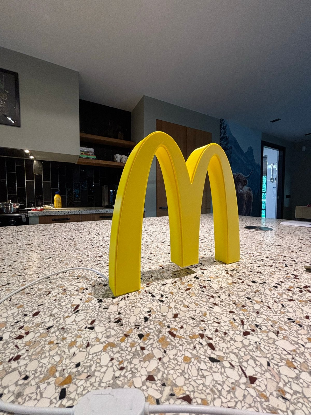 McDonald's M-vormige LED-lamp - Unieke sfeerverlichting, Ophalen, Kunststof, Zo goed als nieuw, Modern