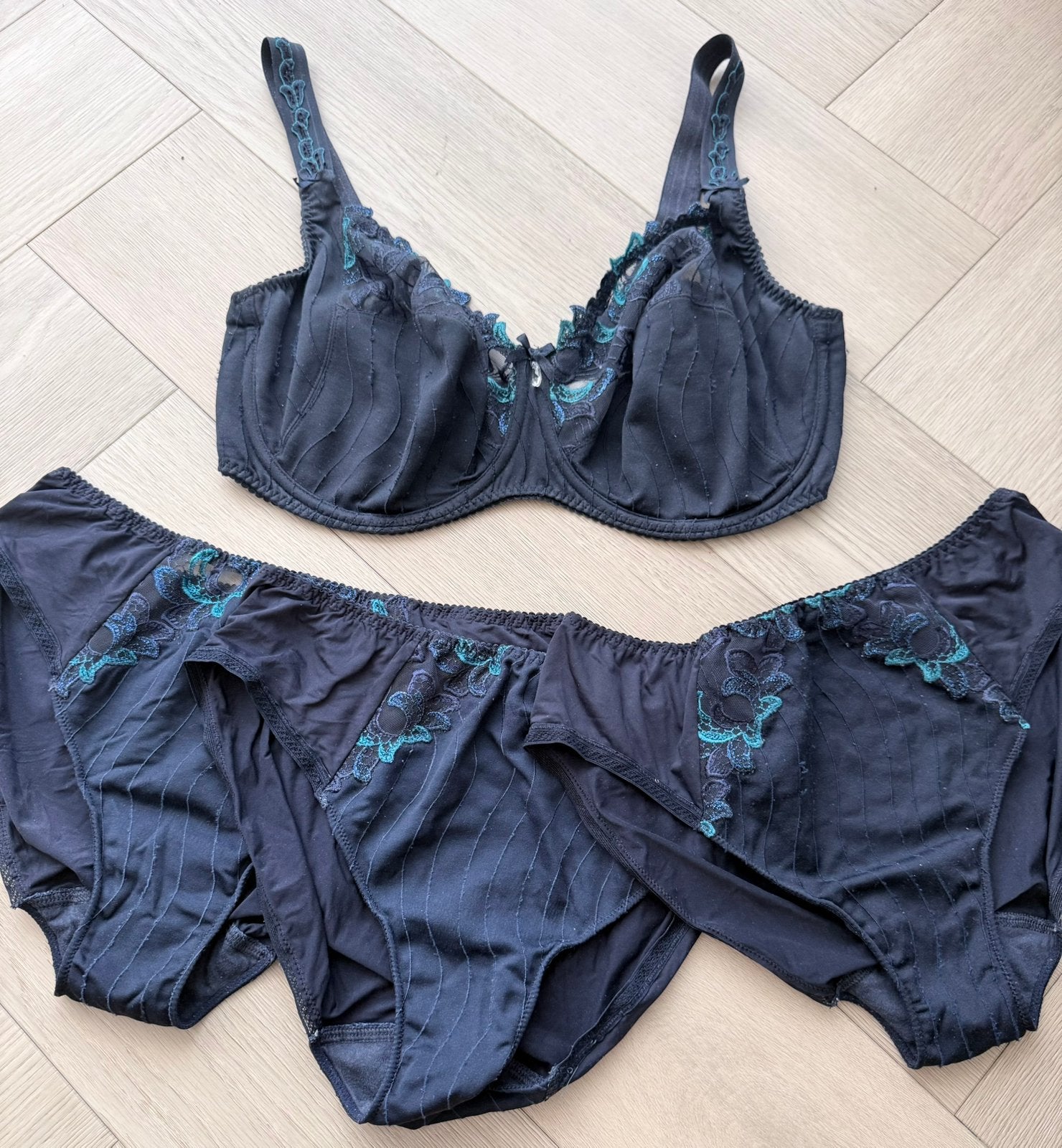 Prima Donna Set 85F/44 Deauville Blauw (LEES BESCHRIJVING), Kleding | Dames, Setje, Verzenden, Blauw