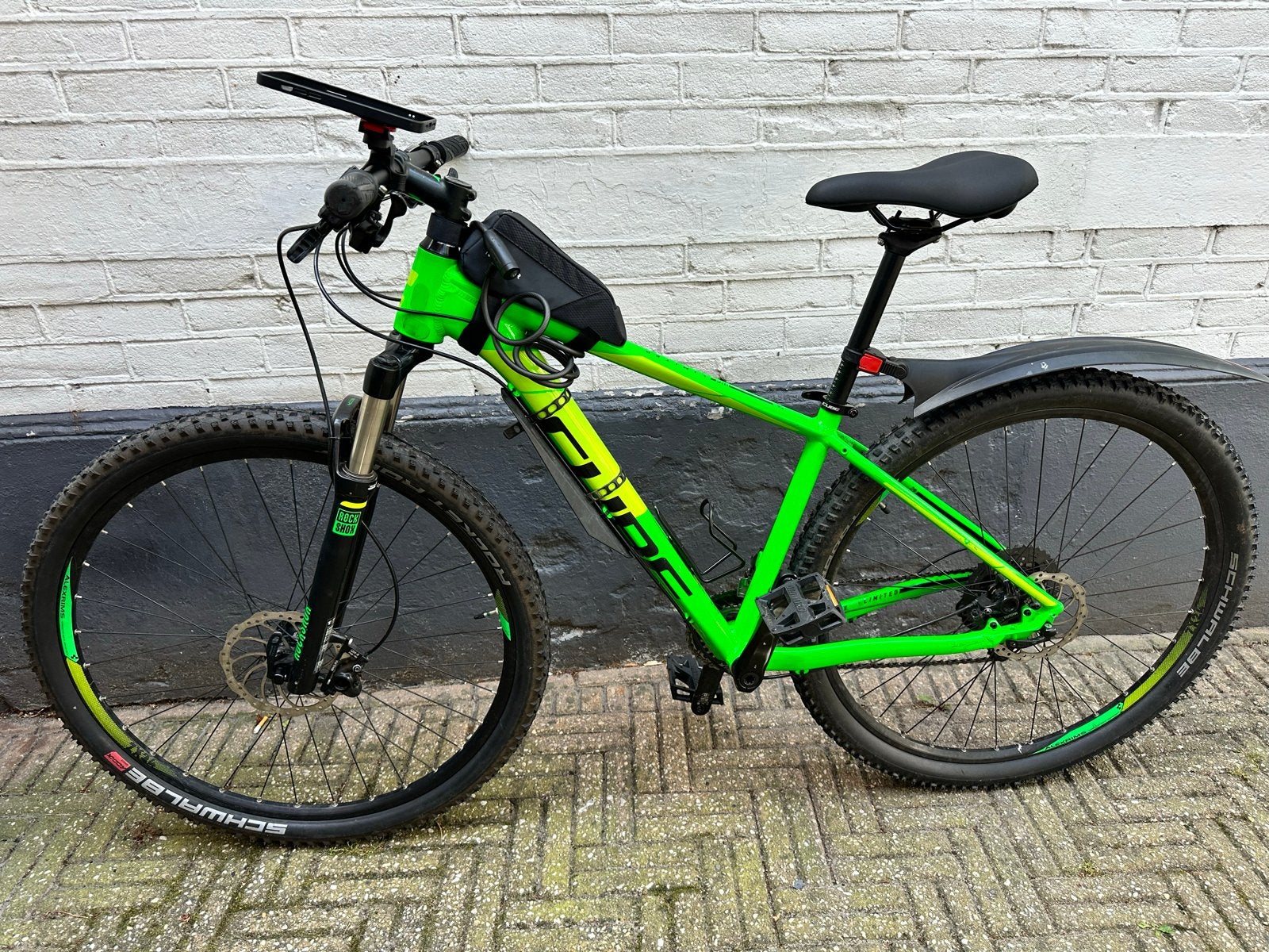 CUBE LTD PRO 2X GREEN'N'KIWI MOUNTAINBIKE 29 INCH, Hardtail, Heren, Zo goed als nieuw, Schijfrem