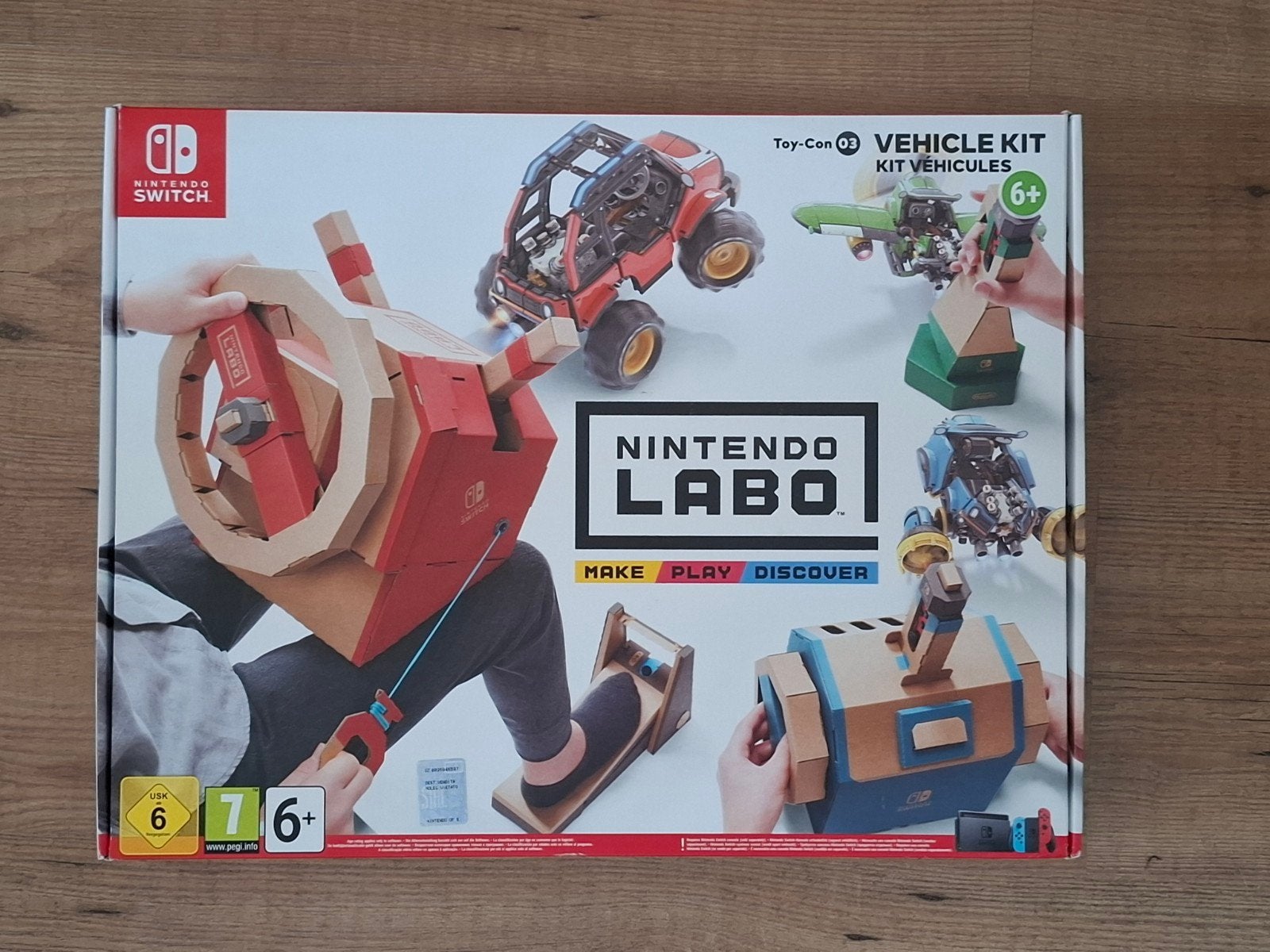 Nintendo Labo Toy-Con 03: Vehicle Kit - Nieuw & Compleet, Spelcomputers en Games, Ophalen, Puzzel en Educatief, 1 speler, Nieuw