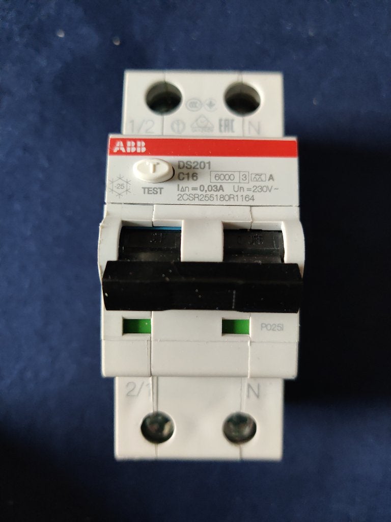 ABB Aardlekautomaat C16 30mA 1p+N DS201 2CSR255180R1164, Ophalen of Verzenden, Nieuw