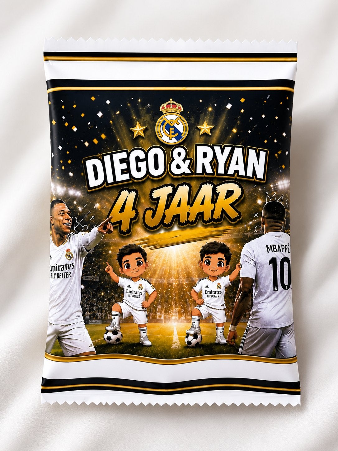 Gepersonaliseerde chipszakjes - Voetbalthema, Ophalen, Nieuw, Feestartikel, Verjaardag