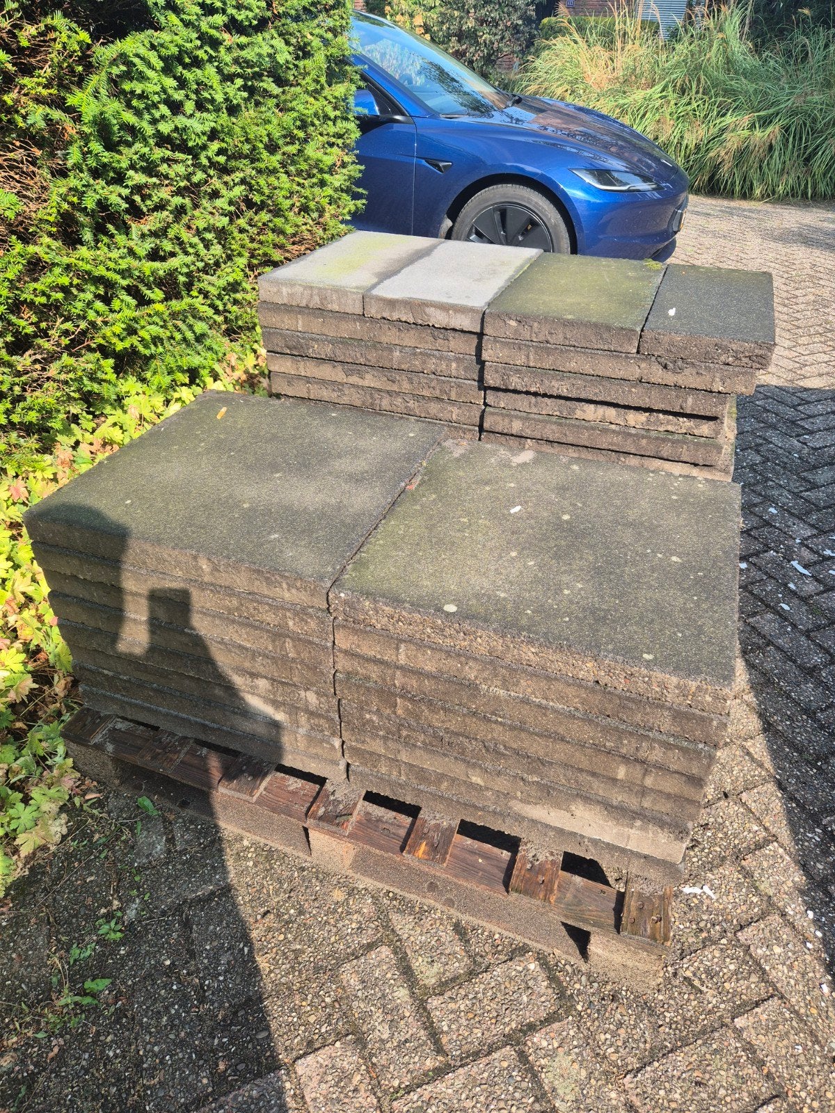 Tegels 60x60, ruim 100m2, Ophalen, Gebruikt, 10 m² of meer, Beton