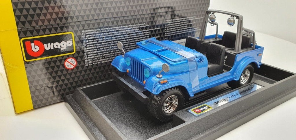 Jeep Wrangler Blauw, Auto, Bburago, Bburago, Nieuw