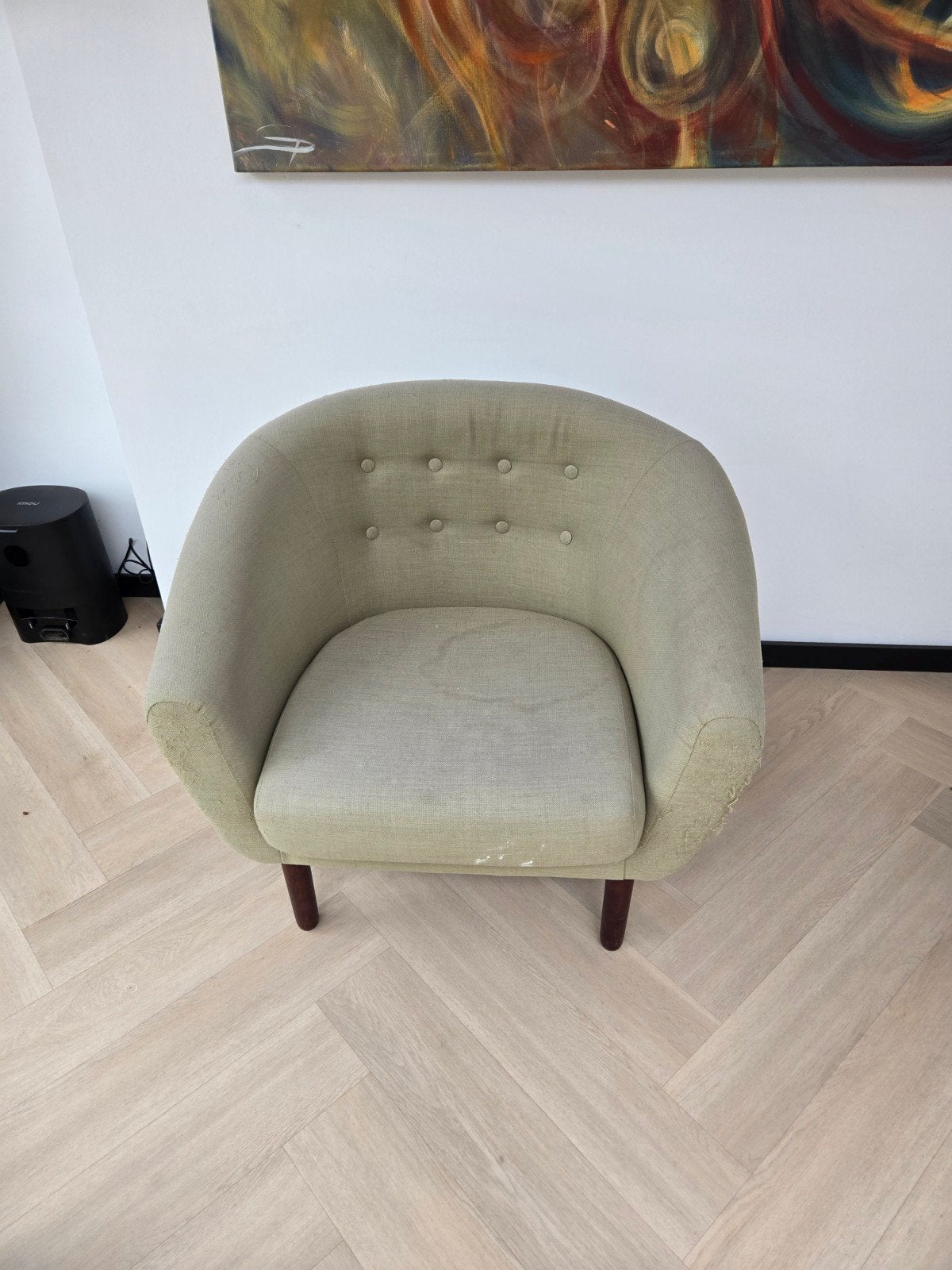 gratis comfortabele fauteuil, opnieuw te stofferen, Ophalen, Modern, Comfortabel, Gebruikt, 75 tot 100 cm