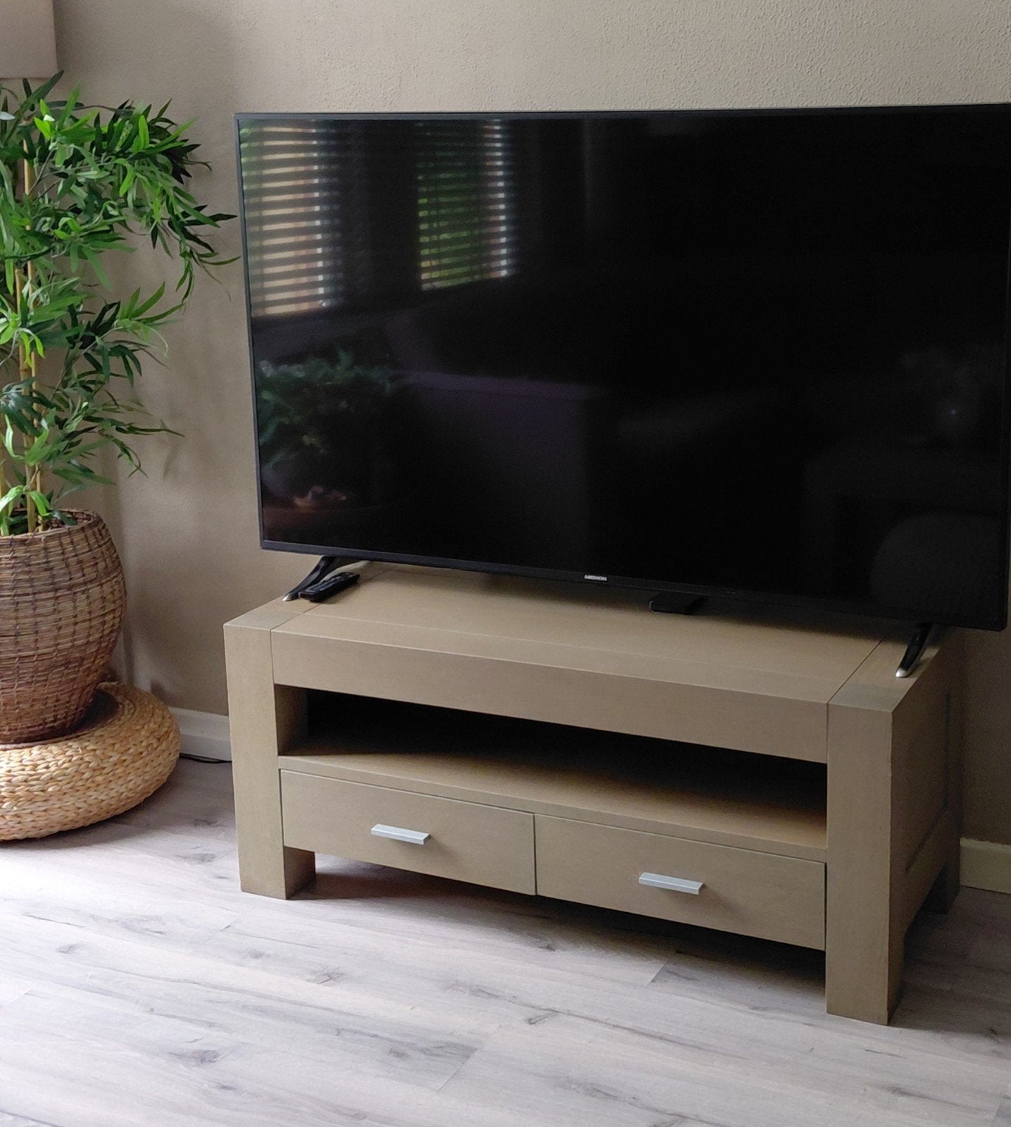 Tv meubel, Huis en Inrichting, Kasten | Televisiemeubels, Ophalen, Gebruikt, 100 tot 150 cm, Minder dan 100 cm