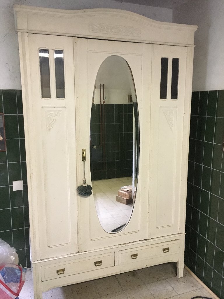 kledingkast, Huis en Inrichting, Kasten | Kledingkasten, Ophalen, Met plank(en), Gebruikt, 100 tot 150 cm