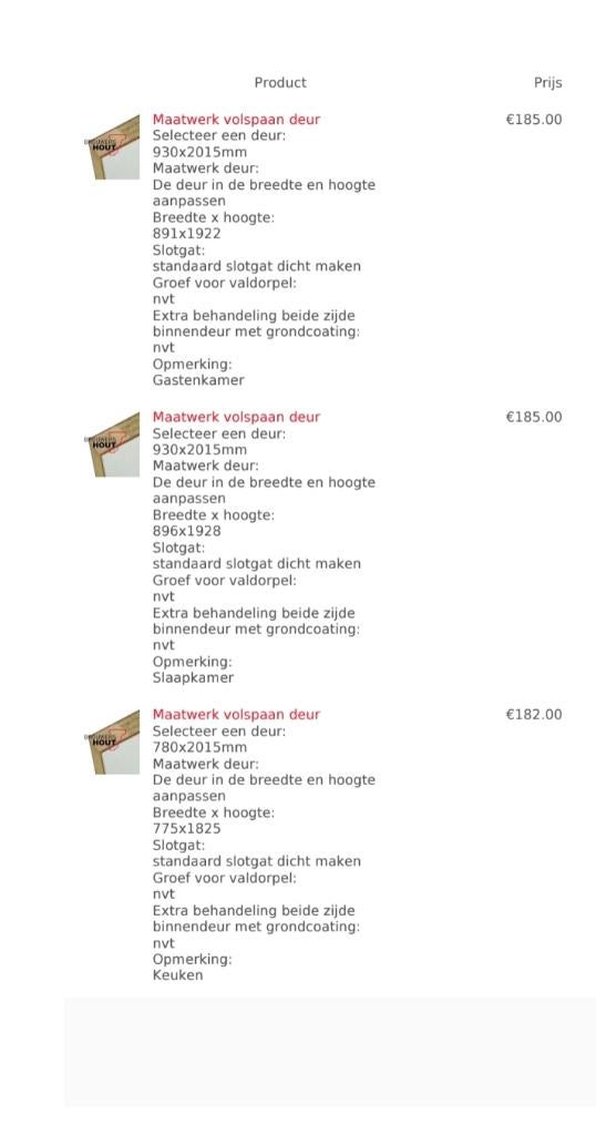 Binnendeuren, Ophalen, Nieuw, Binnendeur, 200 tot 215 cm