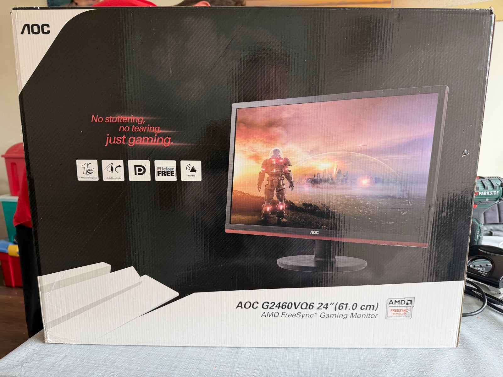 2x AOC G2460VQ6 24 inch Gaming Monitor - AMD FreeSync, Computers en Software, Monitoren, Full HD, Zo goed als nieuw, 1 tot 2 ms