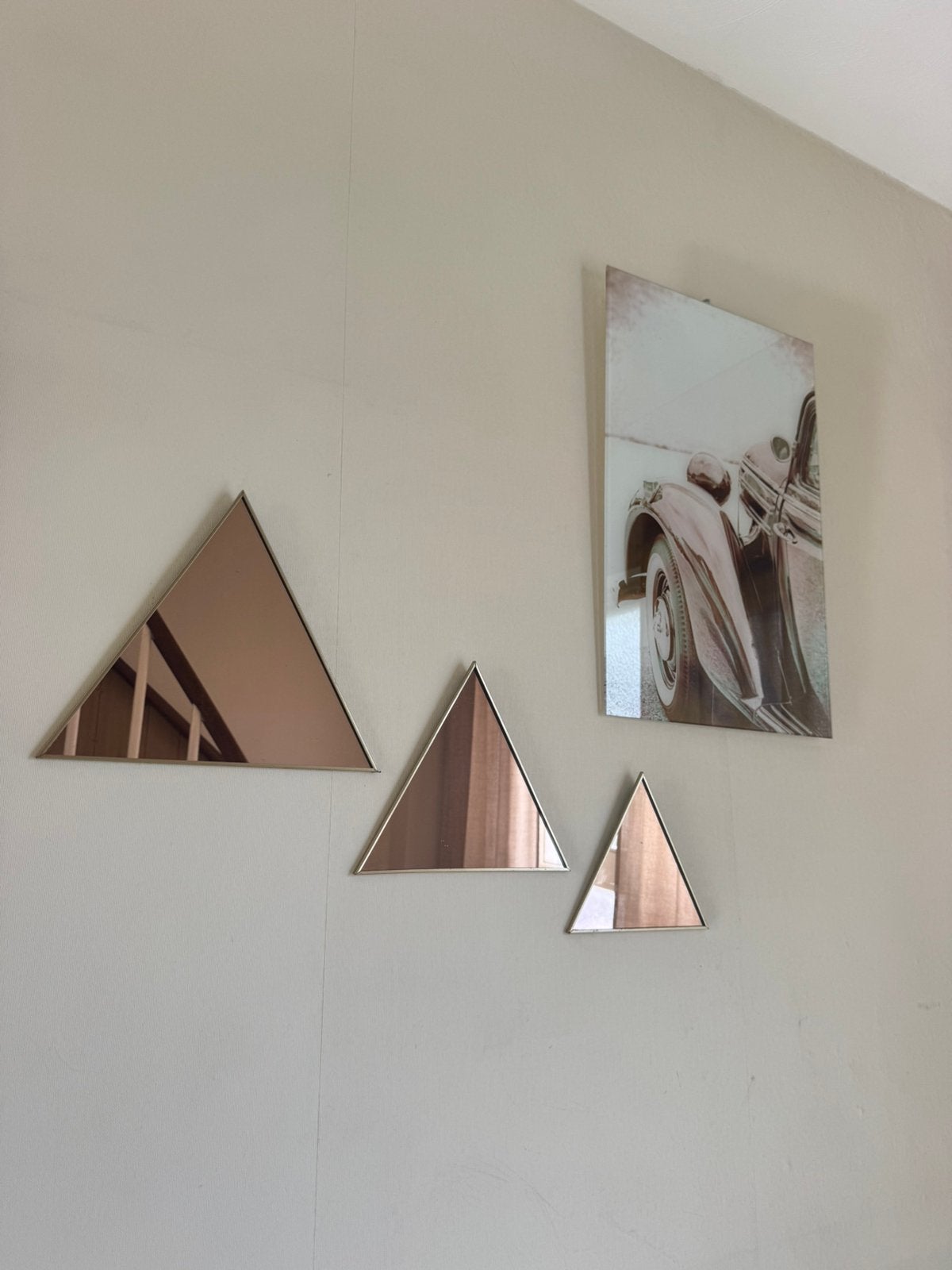 3 mooi spiegels en glas beeld, Huis en Inrichting, Ophalen, Minder dan 50 cm, Zo goed als nieuw, Minder dan 100 cm