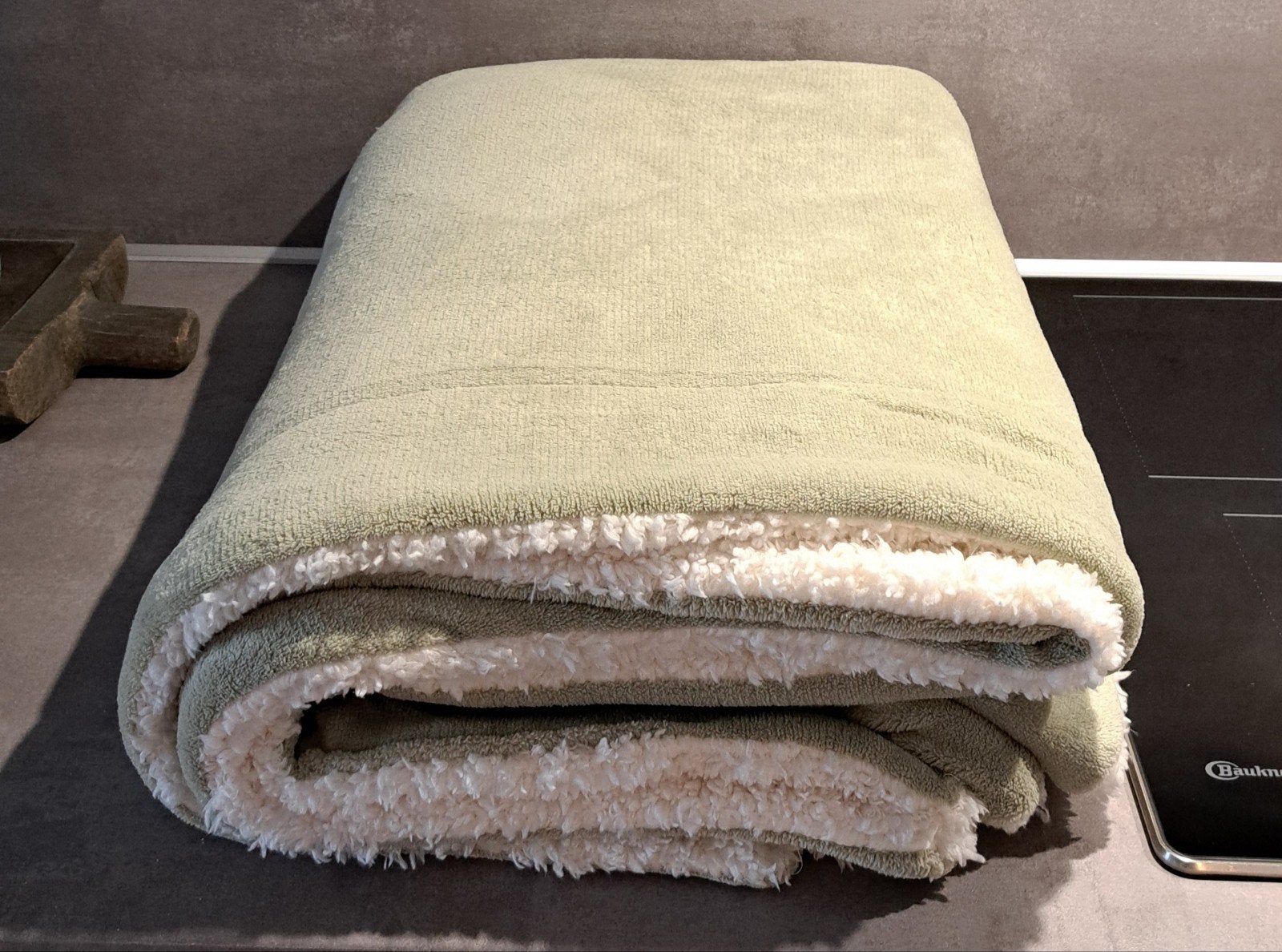 Mooie unique living fleece plaid lars tea green (zgan), Ophalen of Verzenden, Zo goed als nieuw