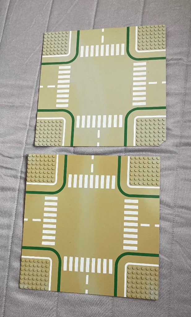 Lego 2361p01 Basisplaat kruispunt Vintage, Ophalen of Verzenden, Gebruikt, Lego