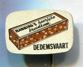 Nanning's heerlijke kruidkoek Dedemsvaart speldje ( W_426a), Ophalen of Verzenden, Zo goed als nieuw, Merk, Speldje of Pin