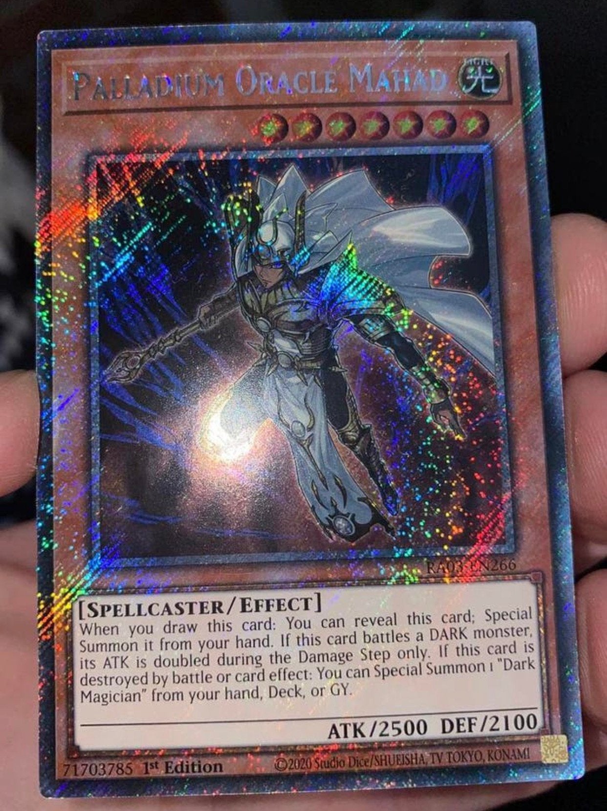 Yu-Gi-Oh! Palladium Oracle Mahad RA03 1st Edition !, Hobby en Vrije tijd, Verzamelkaartspellen | Yu-gi-Oh!, Ophalen of Verzenden