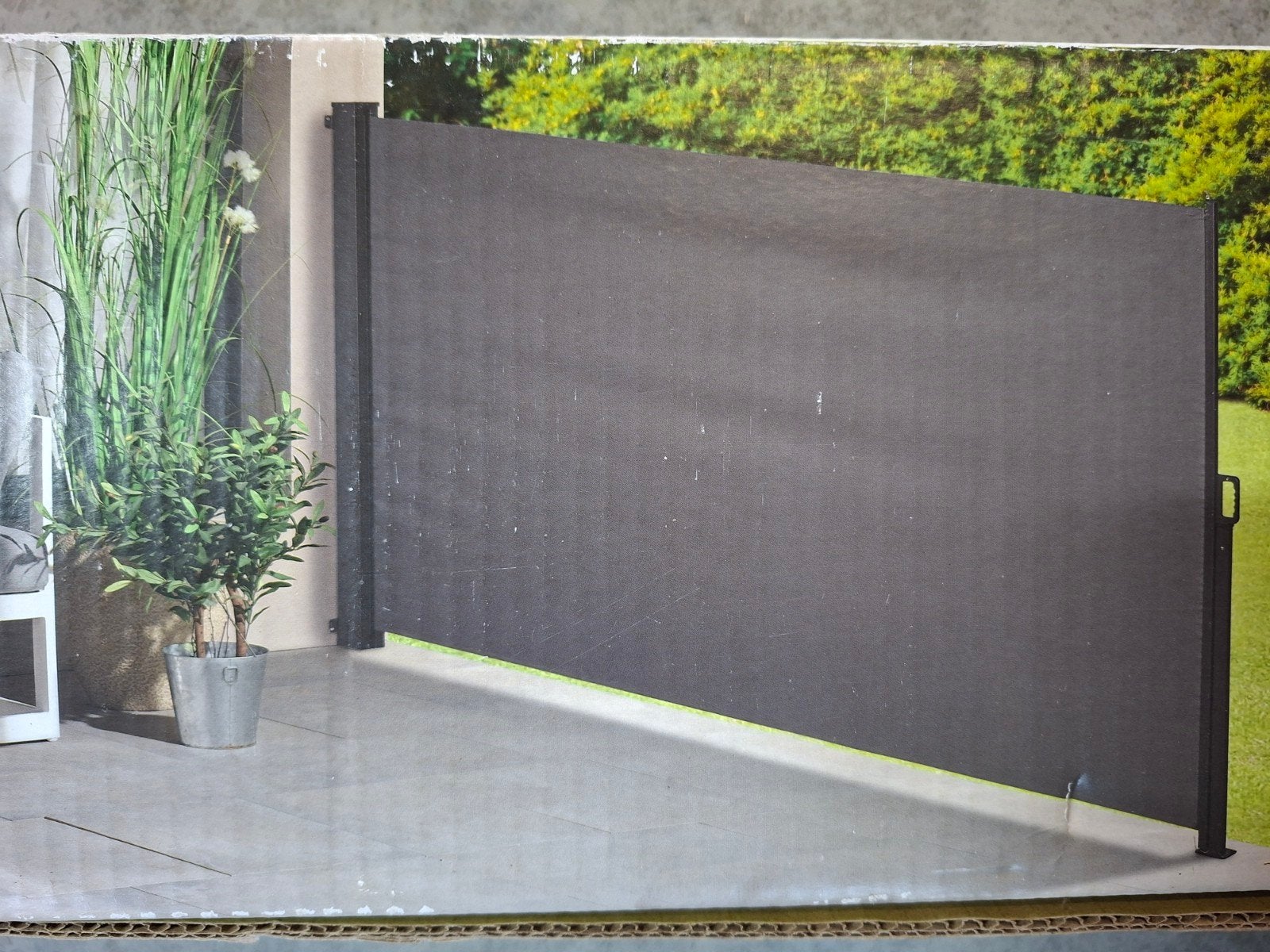 Afscheiding terras uittrekbaar Florabest 300x160, Tuin en Terras, Overige typen, Nieuw, Ophalen of Verzenden, 150 tot 300 cm