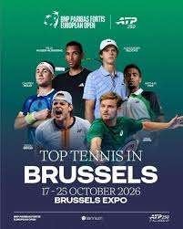 5 Kaarten FINALE Tennis European Open Brussel, Tickets en Kaartjes, Drie personen of meer, Oktober