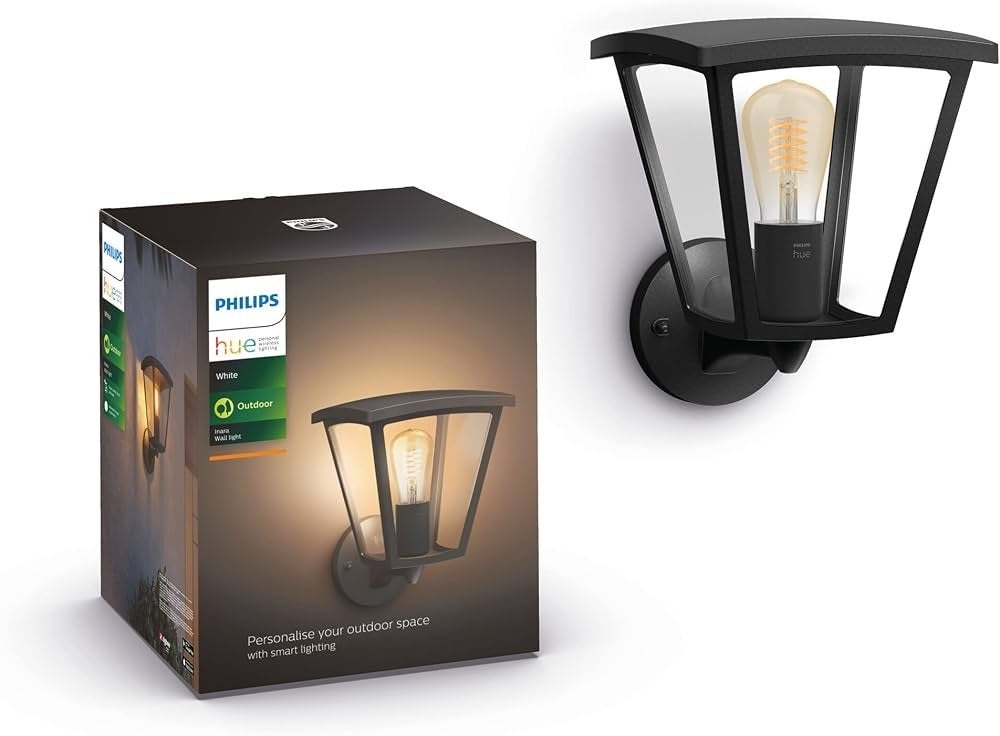 5 x Philips Hue Inara Buitenwandlamp - Zwart (nieuw in doos), Minder dan 50 watt, Wandlamp, Ophalen of Verzenden, Netvoeding