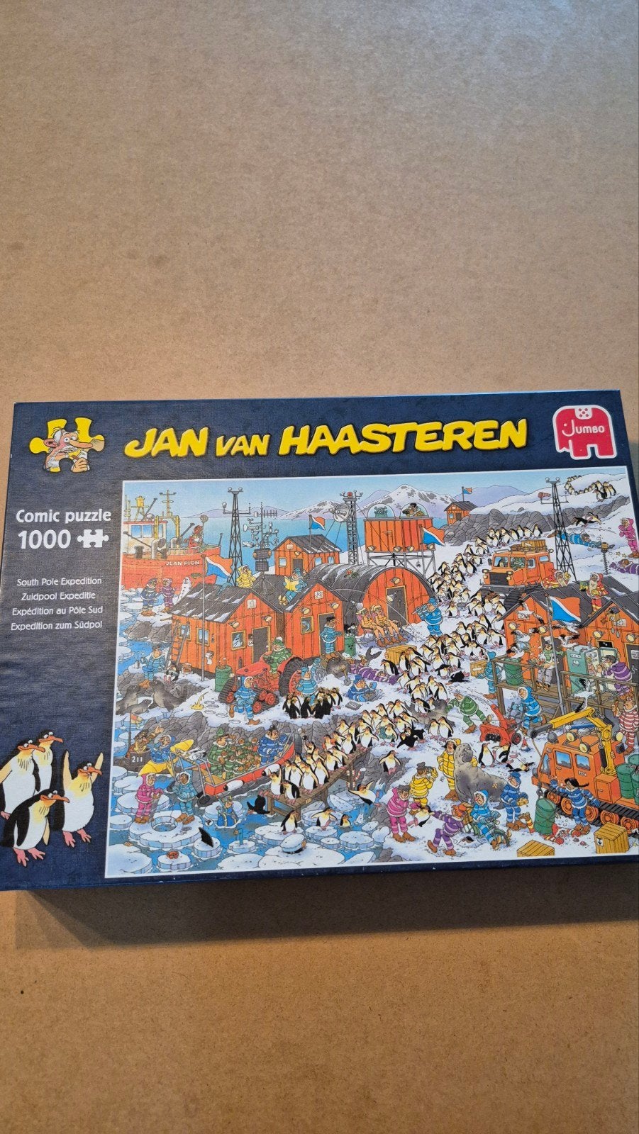Jan van Haasteren Zuidpool expeditie 1000 stukjes, Ophalen of Verzenden, 500 t/m 1500 stukjes, Zo goed als nieuw