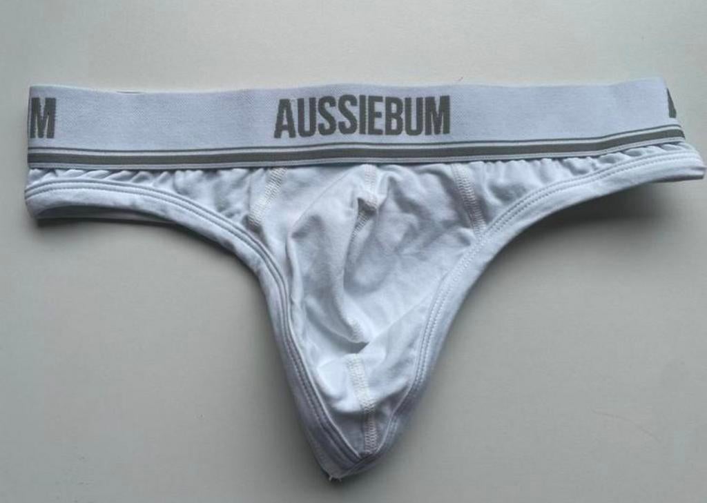 Aussiebum Thong men, Verzenden, Wit, Slip