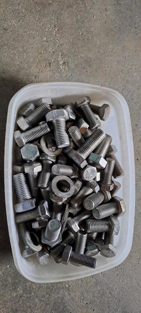 Rvs bouten m16 en m20, Ophalen of Verzenden, Nieuw, Bouten of Moeren, Rvs