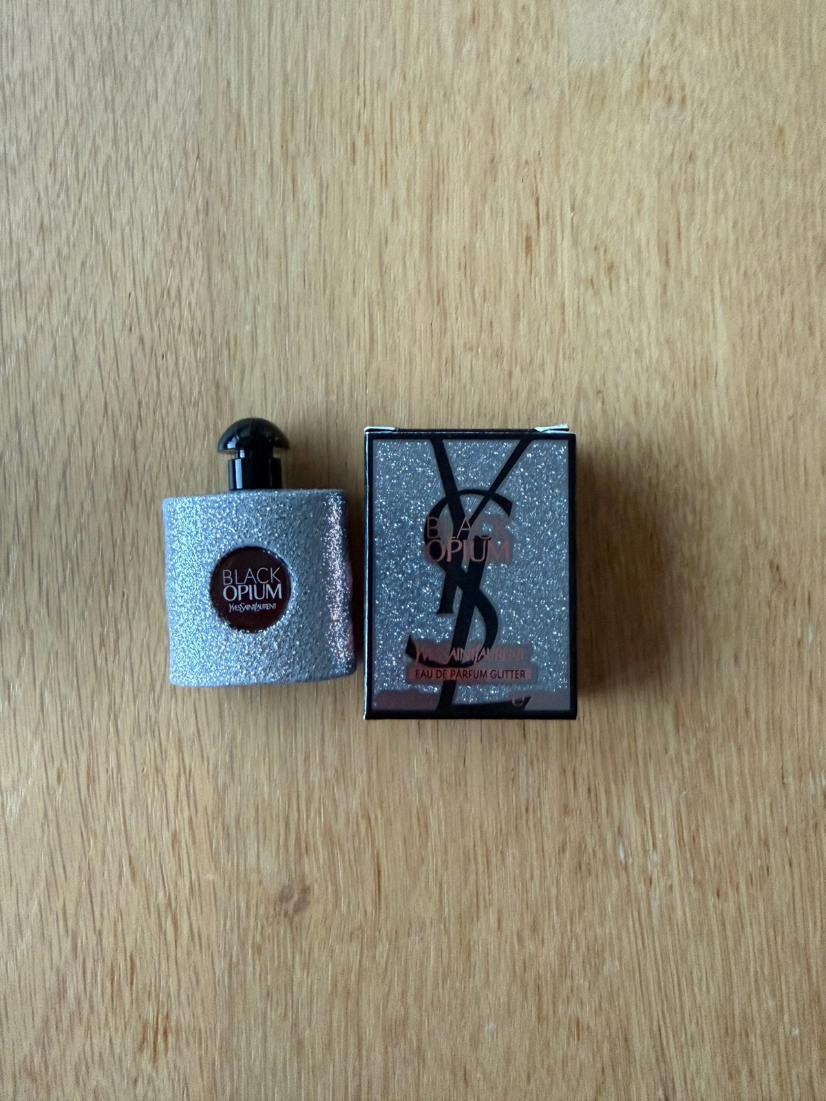 YSL Black Opium Glitter Eau de Parfum miniatuur 7,5ml, Ophalen of Verzenden, Nieuw