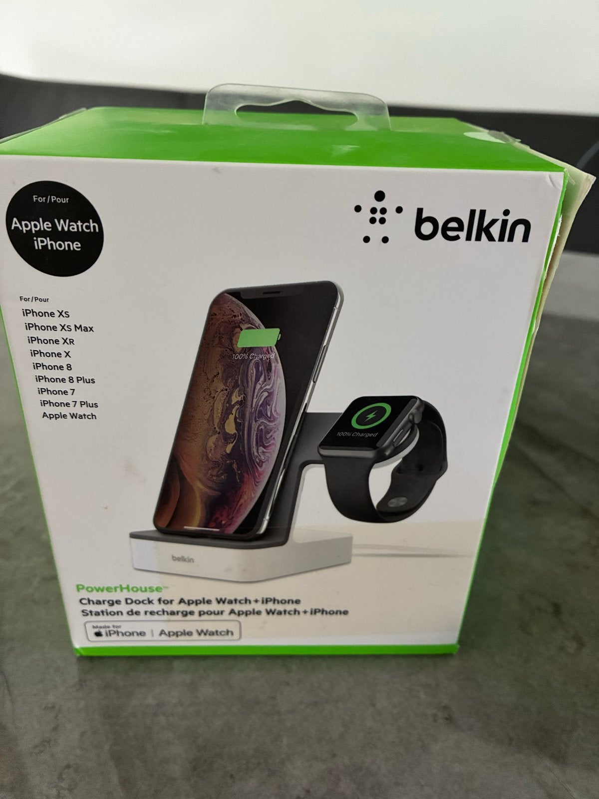 Belkin Oplaadstation voor Apple Watch en t/m iPhone14, Ophalen of Verzenden, Zo goed als nieuw, Apple iPhone